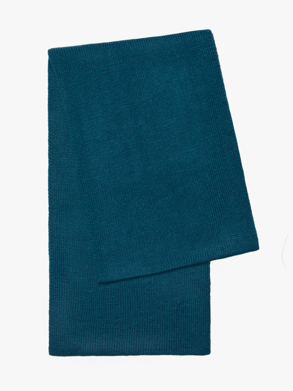 Medium Green Plain Wool Scarf