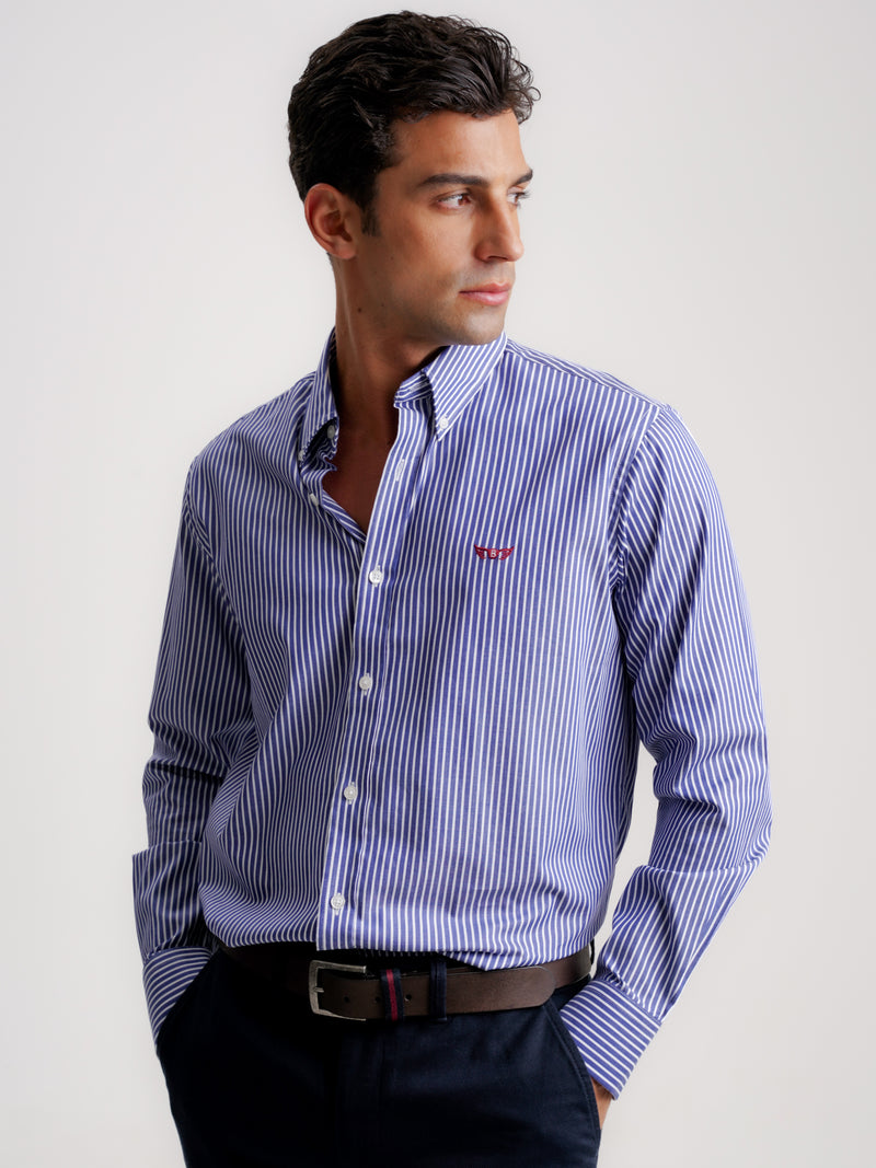 Regular Fit Oxford Shirt Blue