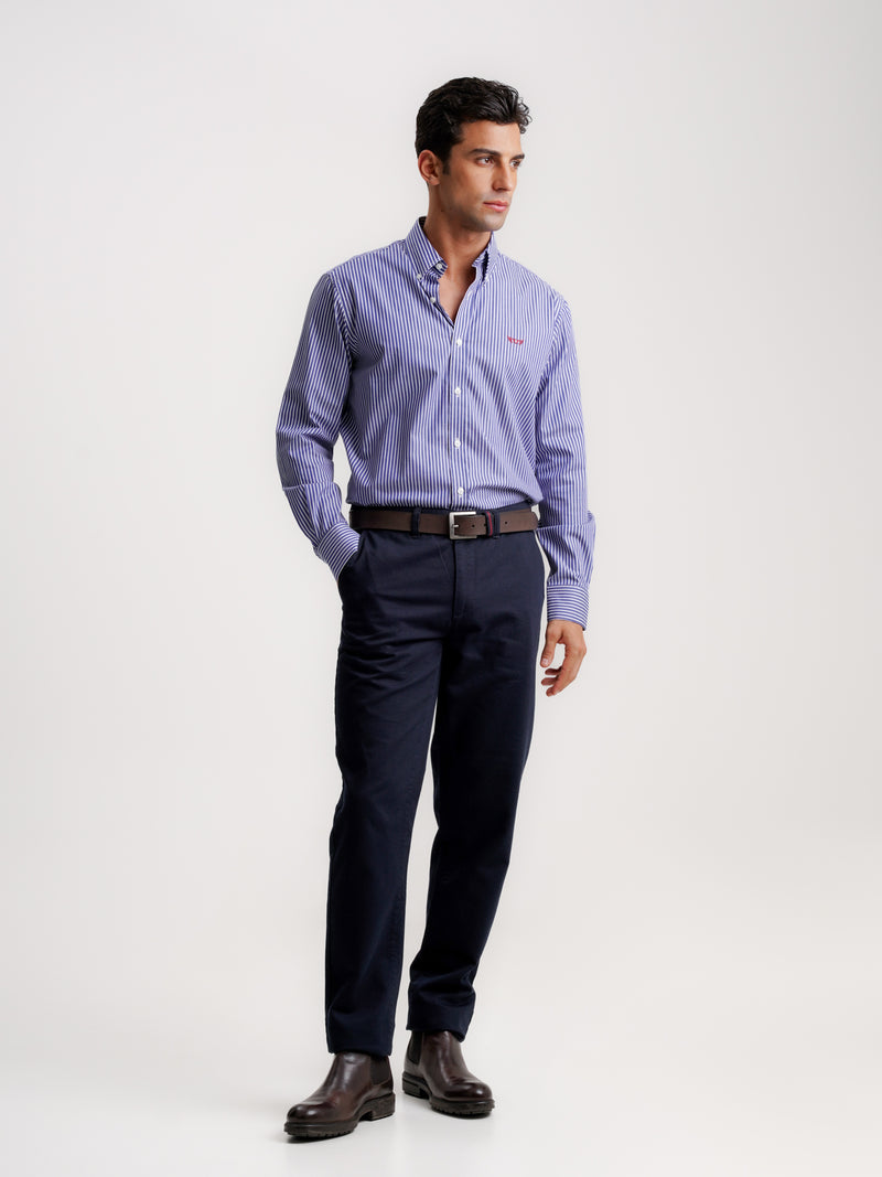 Regular Fit Oxford Shirt Blue