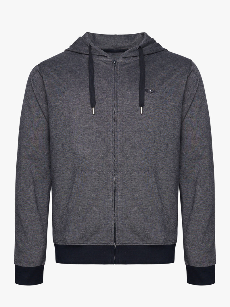 Blue Hoodie With Logo