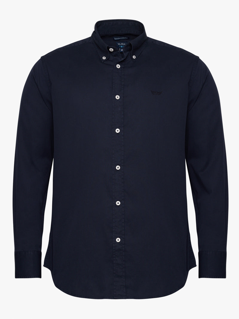 Twill Blue Regular Fit Shirt