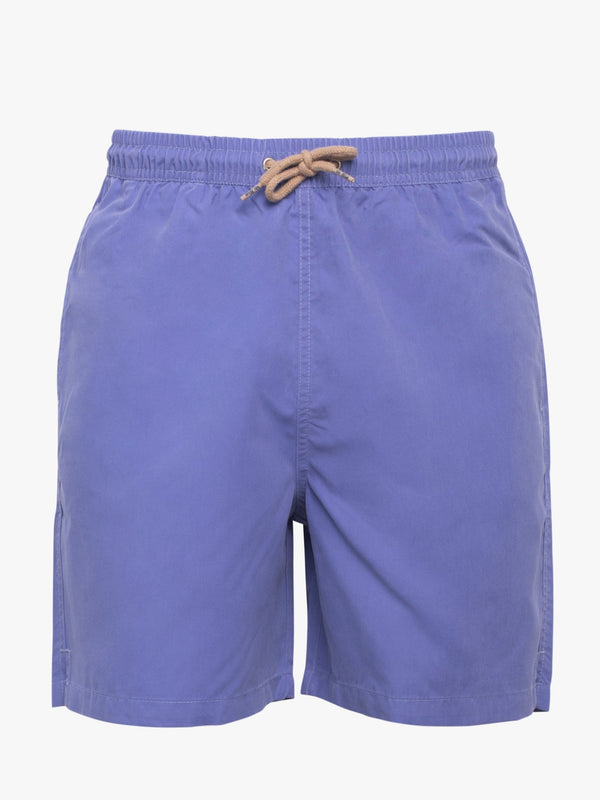 Classic light blue plain swim shorts