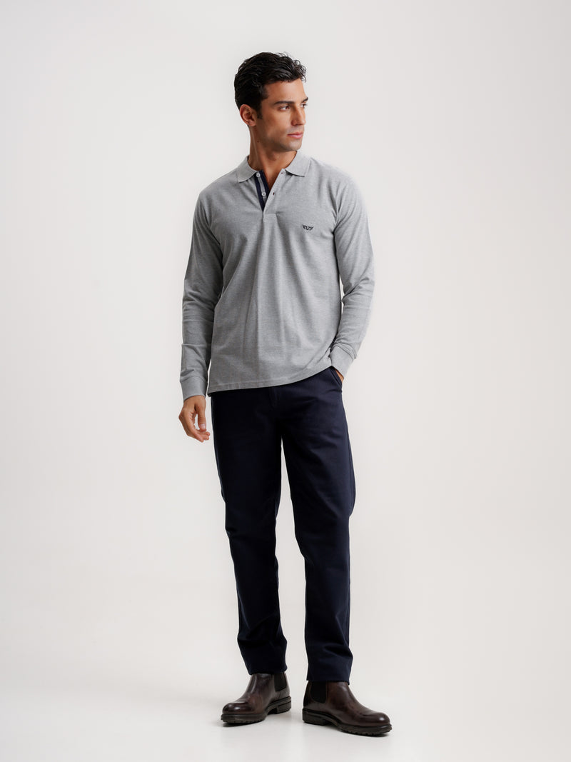 Polo Regular Fit Piquet Grey