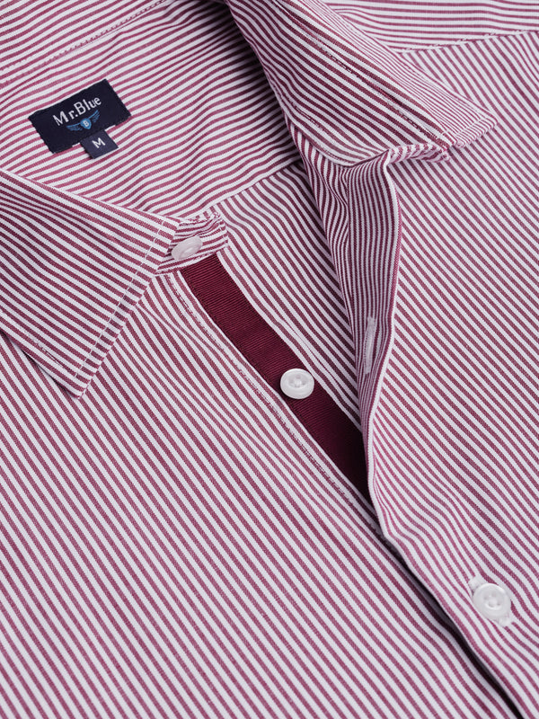 Red Slim Fit Oxford Shirt