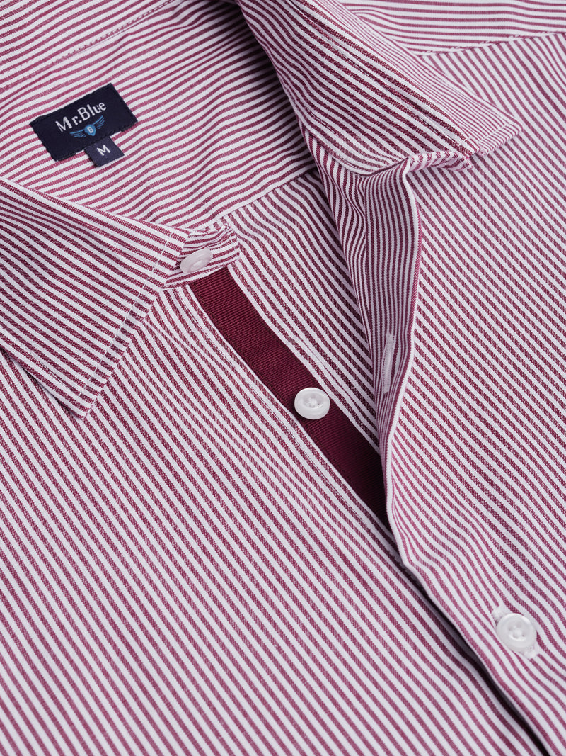 Camisa Slim Fit Oxford Vermelha