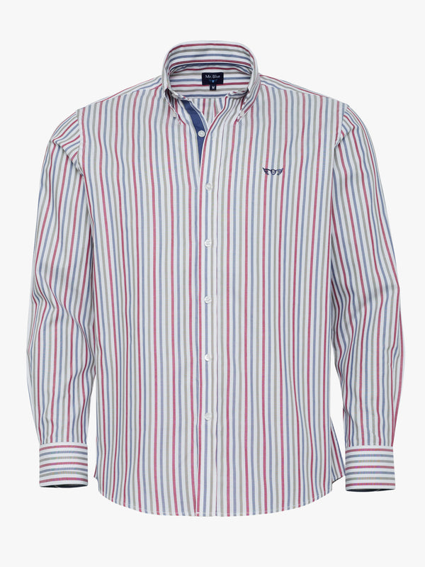 Camisa Regular Fit Oxford Azul