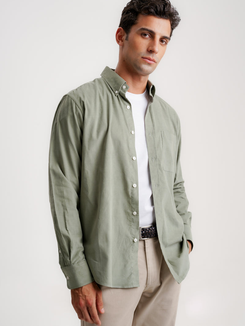 Camisa Regular Fit Bombazine Verde