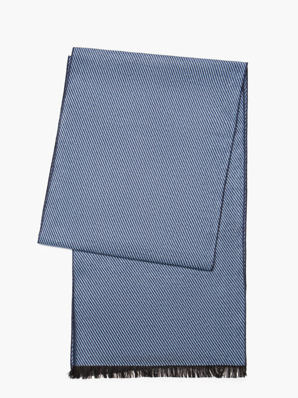 Bufanda de rayas azules