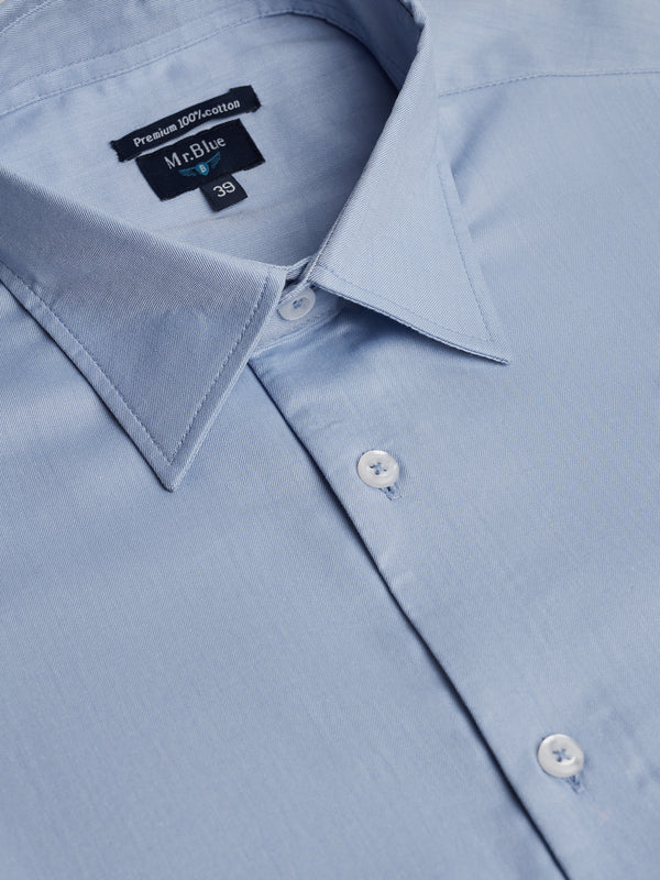 Classic Fit Twill Shirt Blue