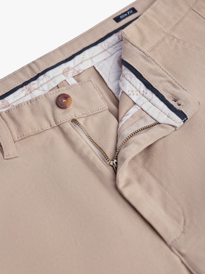 Pantalones Chinos Slim Fit Sarga Beiges