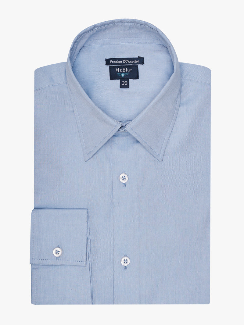 Classic Fit Twill Shirt Blue