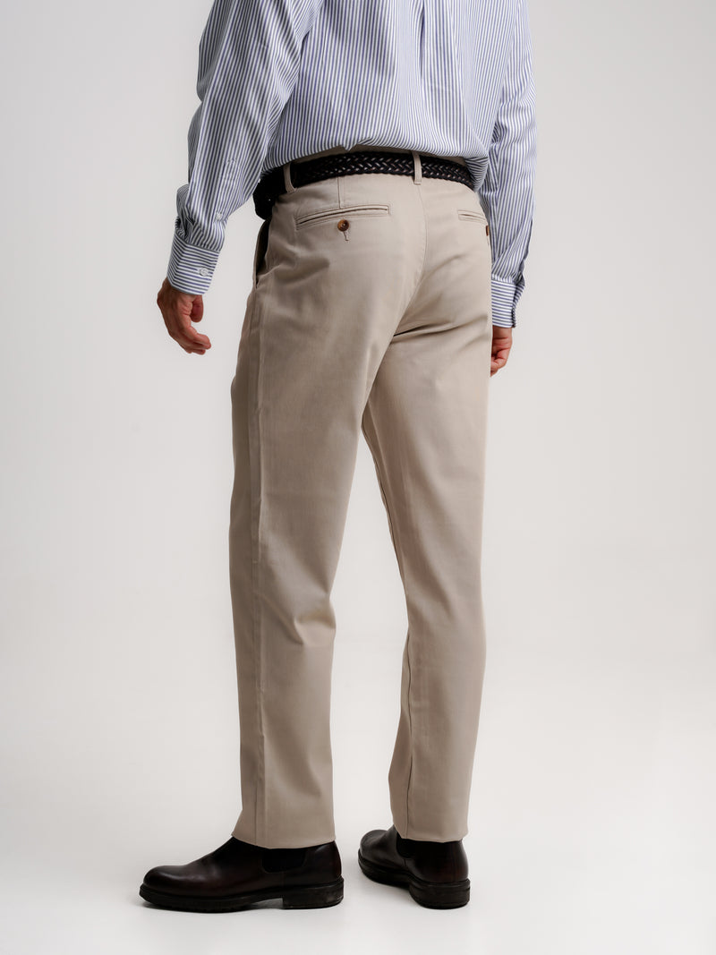 Pantalones Chinos Slim Fit Sarga Beiges