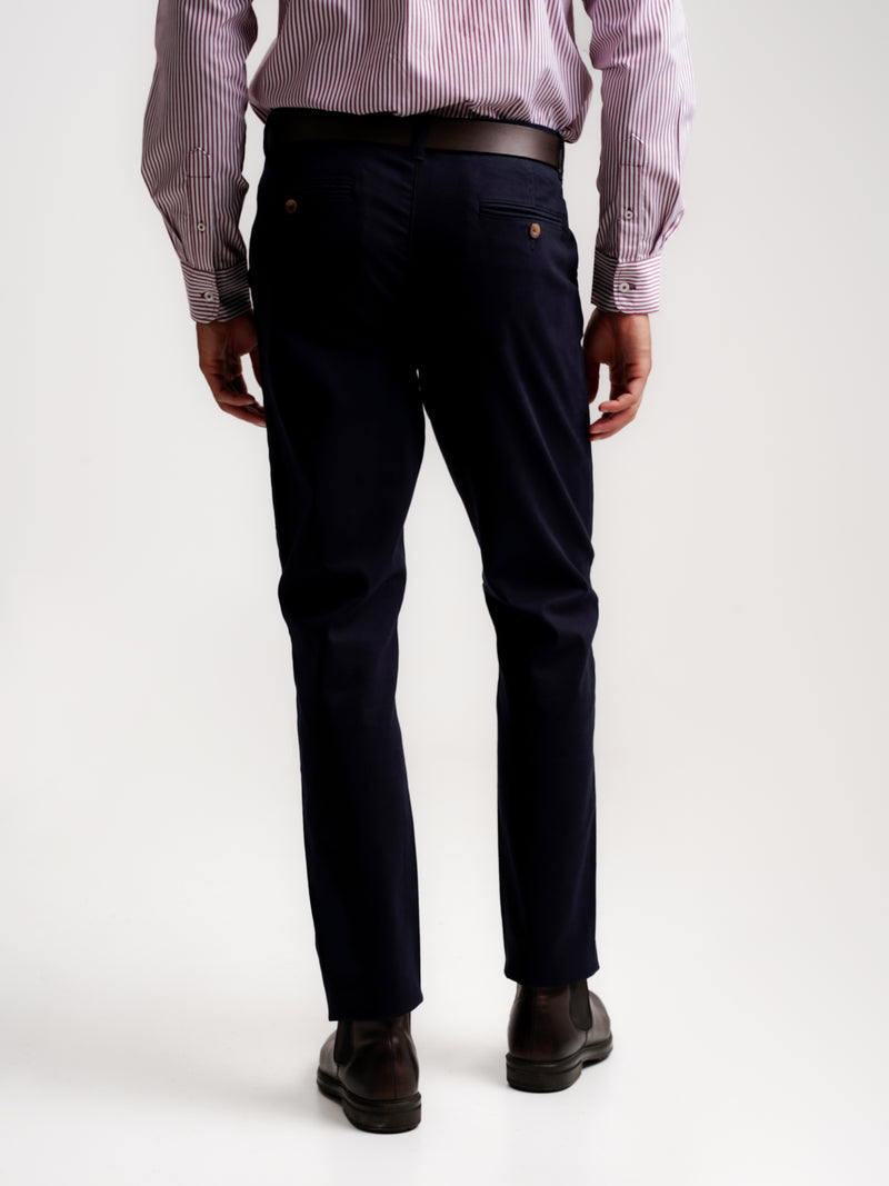 Calças Chinos Slim Fit Twill Azuis