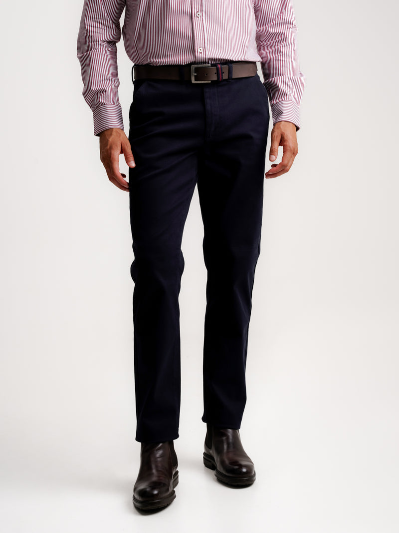 Pantalones Chinos Slim Fit Sarga Azul