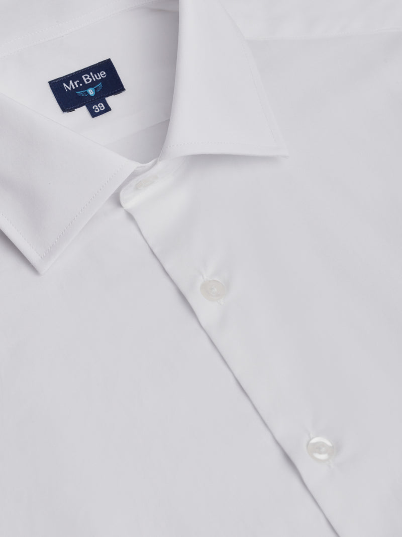 Camisa Classic Fit Popelina Blanca