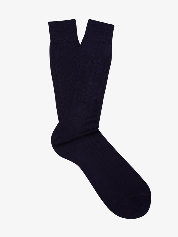 100% Cotton Socks Dark Blue