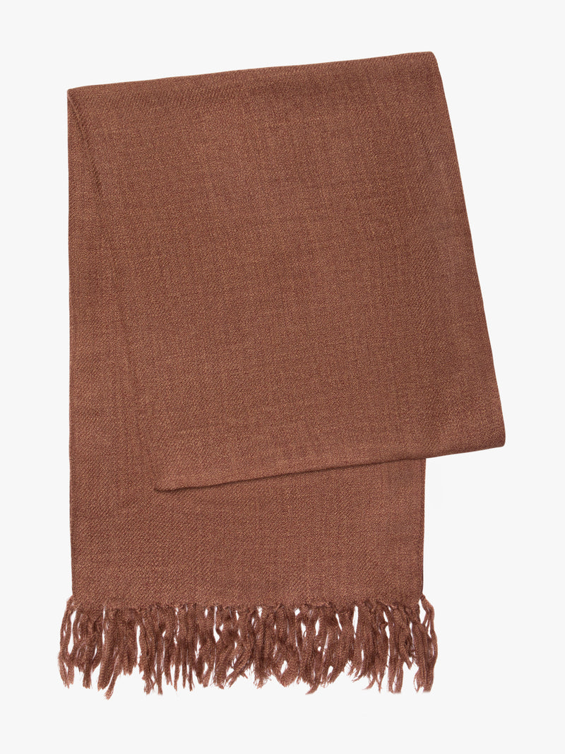 Brown plain scarf