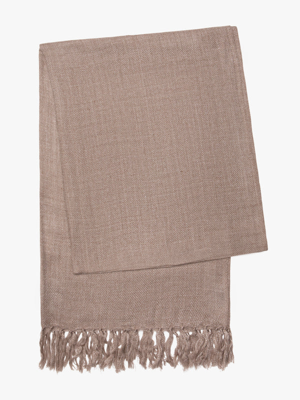 Camel plain scarf