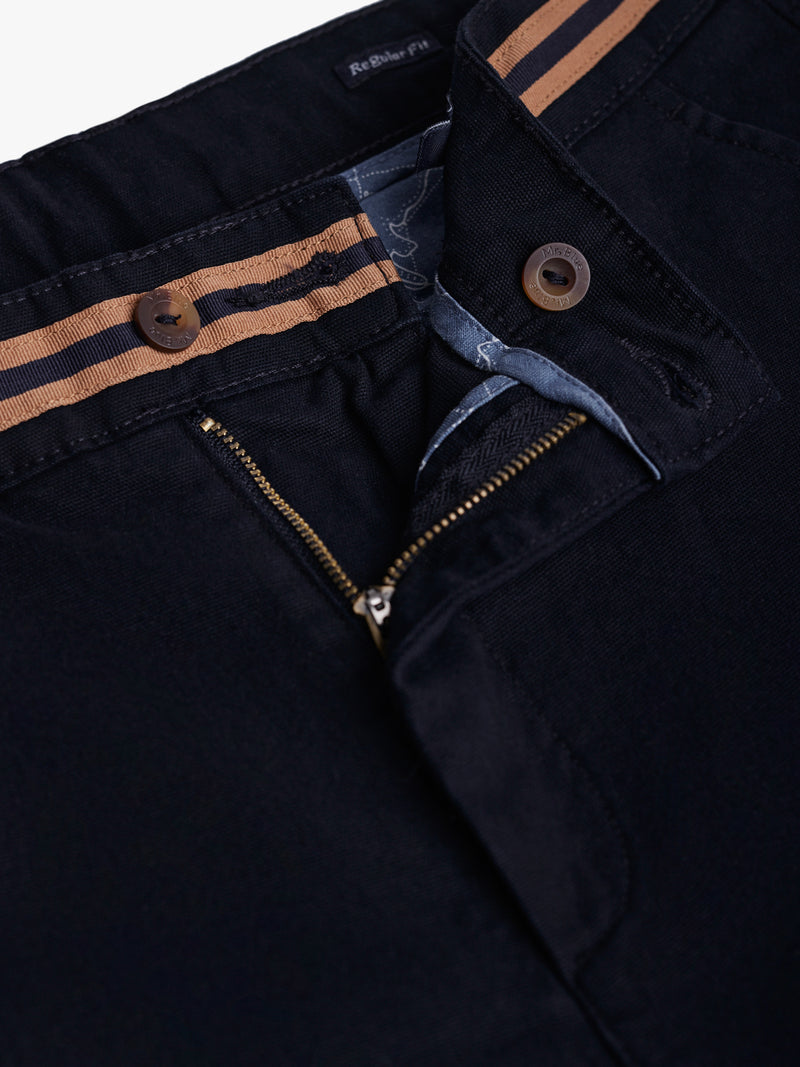 Regular Fit Dobby Blue Chinos