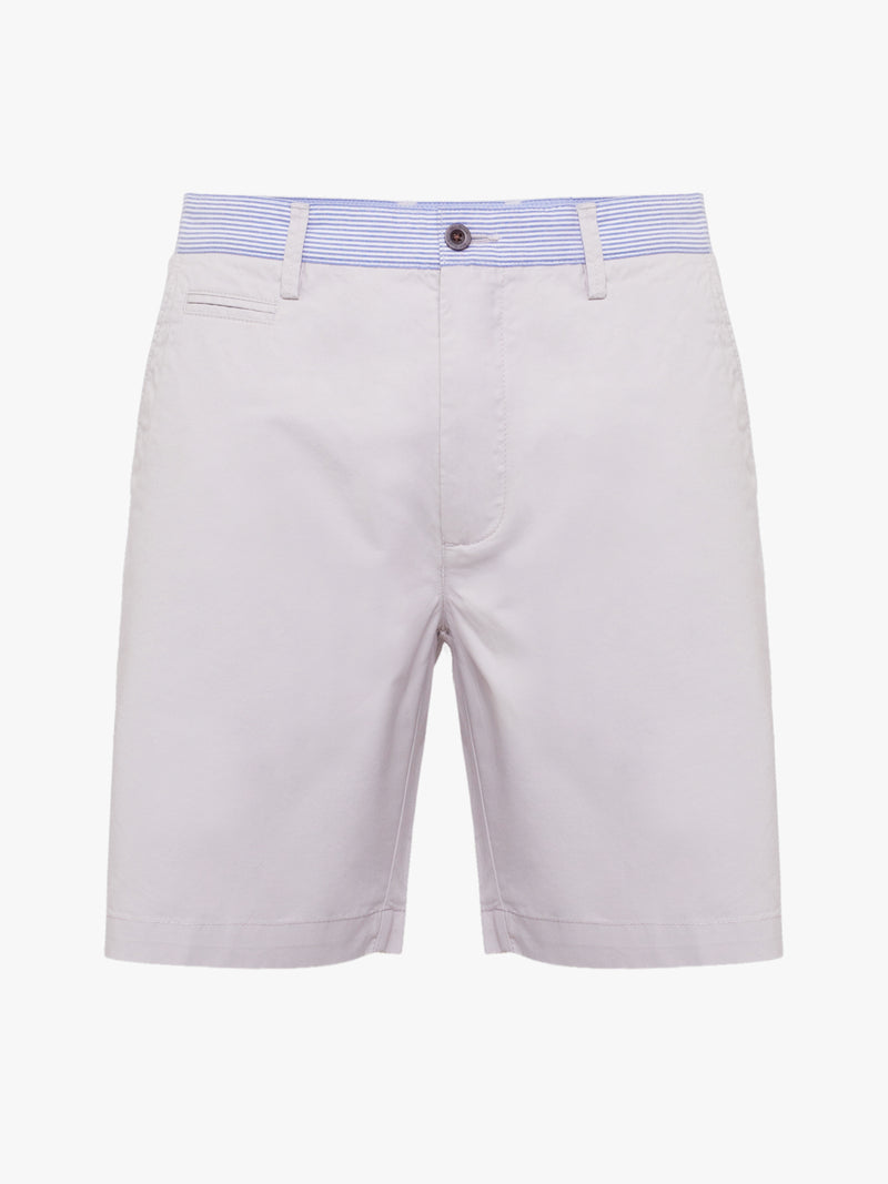 Light beige Chino shorts in casual fit cotton