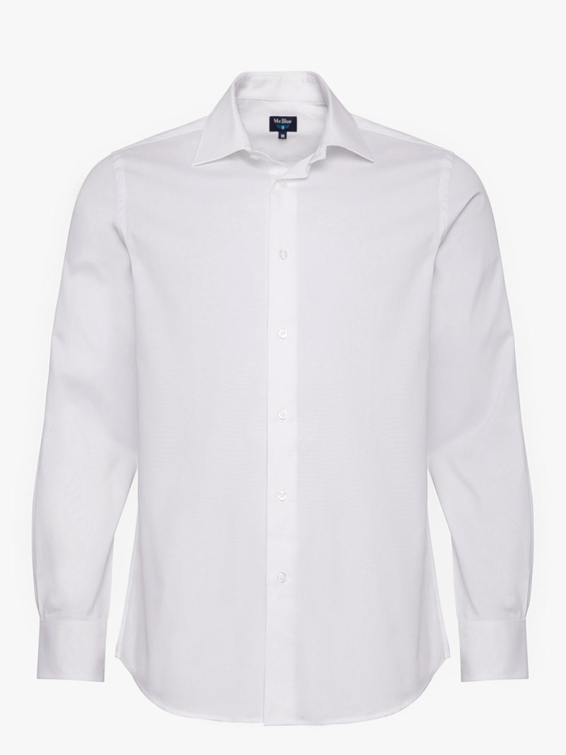 White Slim Fit Oxford Shirt