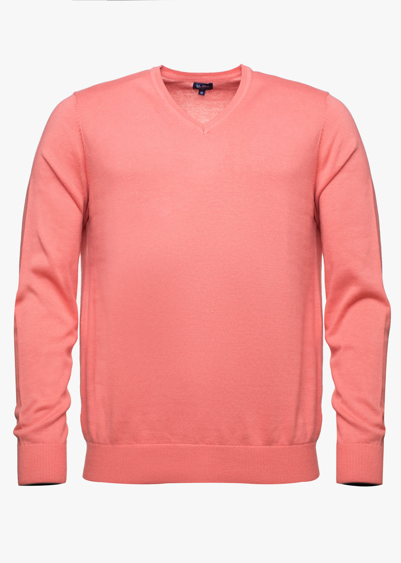 Pullover V-neck 100% cotton