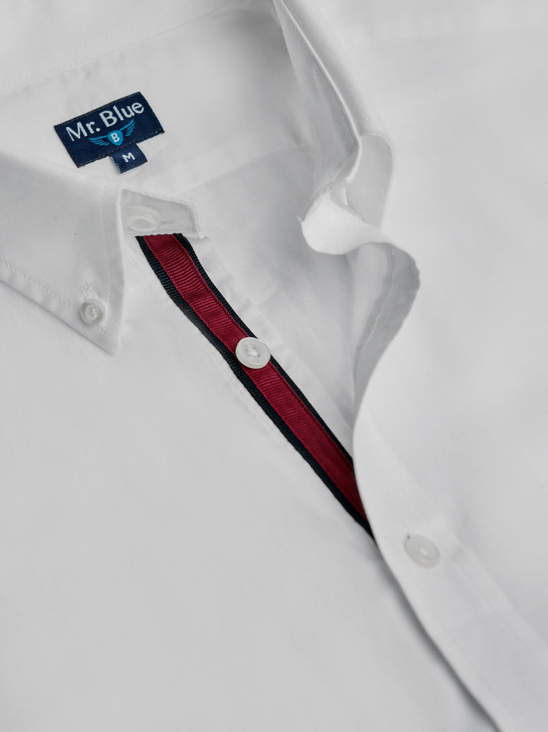 Camisa Regular Fit Oxford Blanca