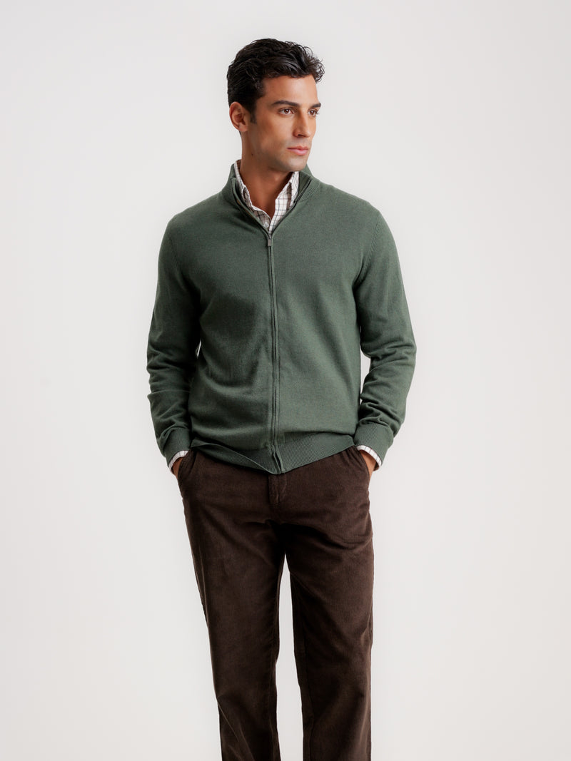 Pullover Lana Merino Fino Verde