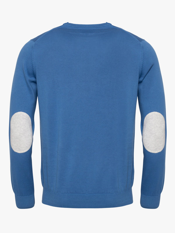 Medium Blue Cotton Pullover