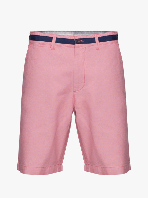 Dark pink cotton Bermuda shorts