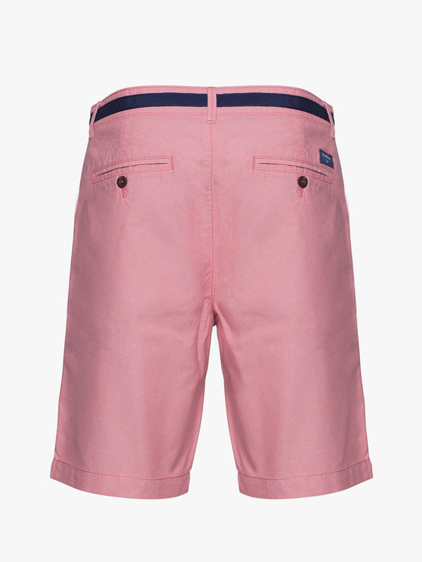 Dark pink cotton Bermuda shorts