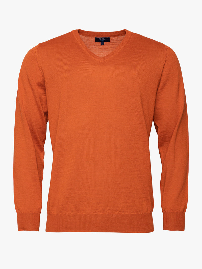 Orange Wool Pullover