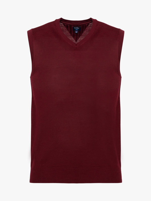 Bordeaux wool vest