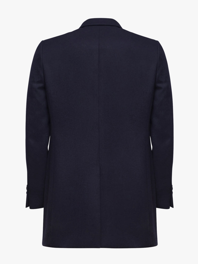 Dark blue overcoat
