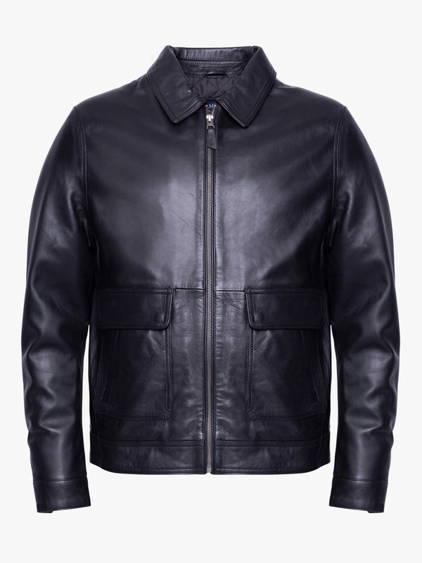 LEATHER JACKET PLAIN