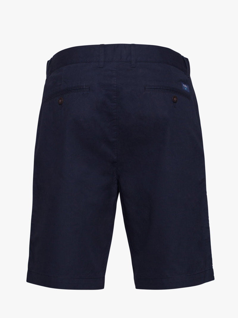 Dark blue cotton twill shorts