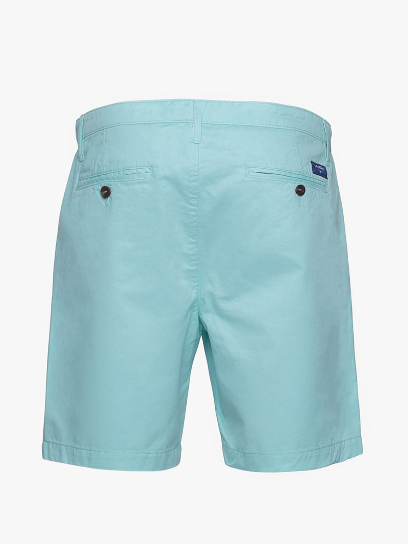 Light green cotton twill shorts