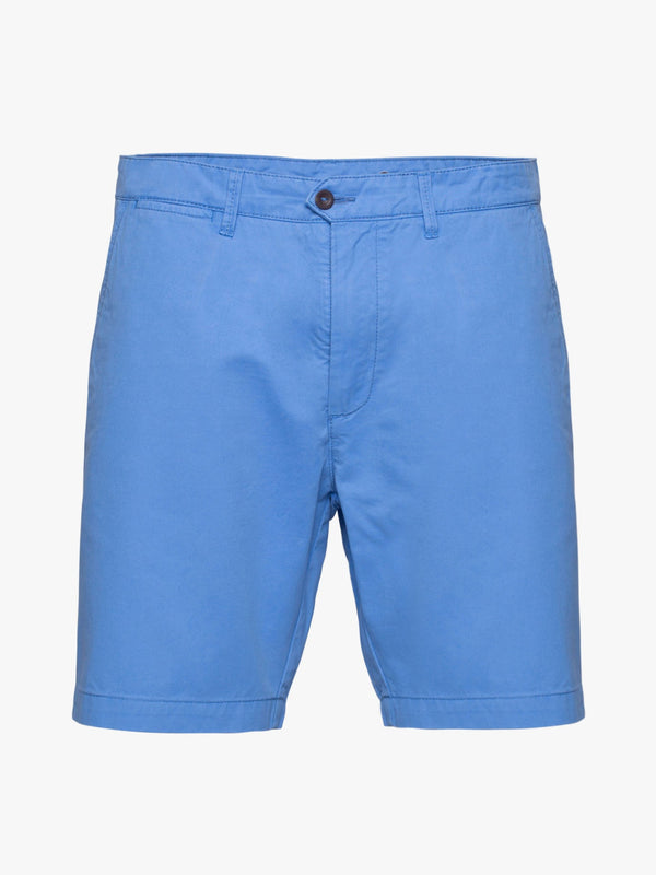 Bermuda shorts in strong blue cotton twill