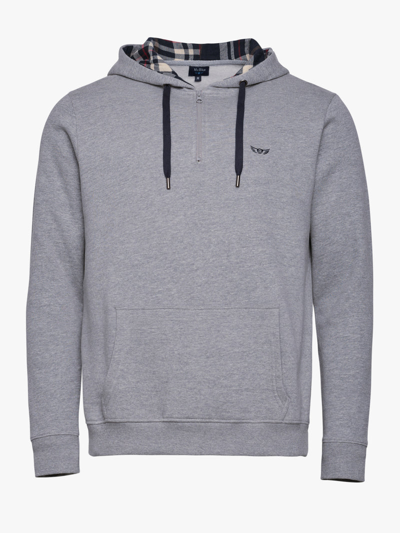 Hoodie Cinzento Com Logo