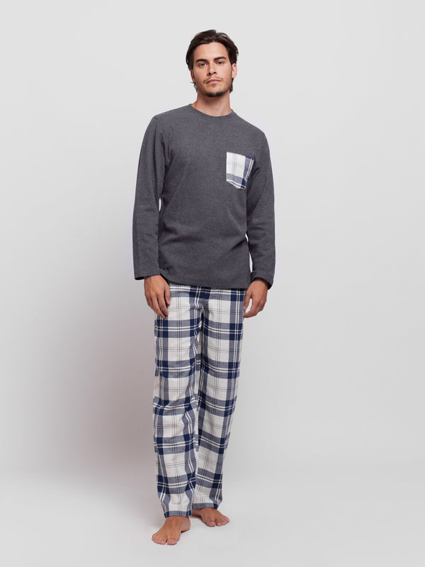 Grey Long Sleeve Pyjamas