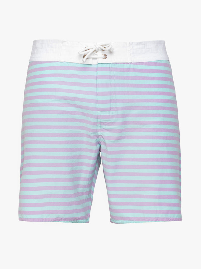 Lilac Striped Surfer Swimsuit