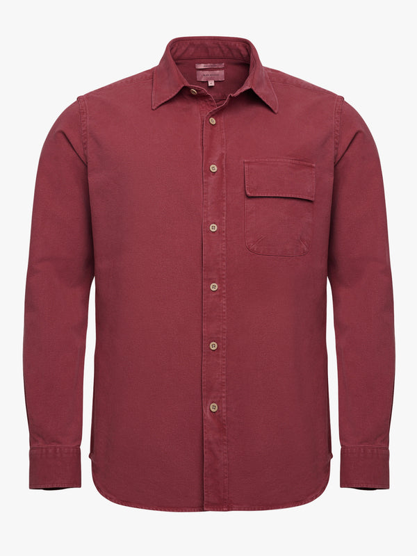 Sobrecamisa Tailored fit Twill Bordeaux