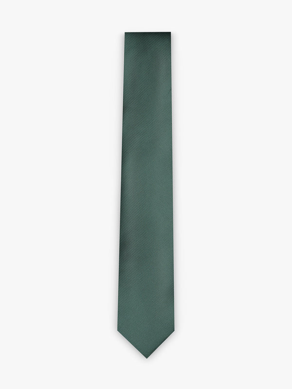 Corbata de poliéster verde