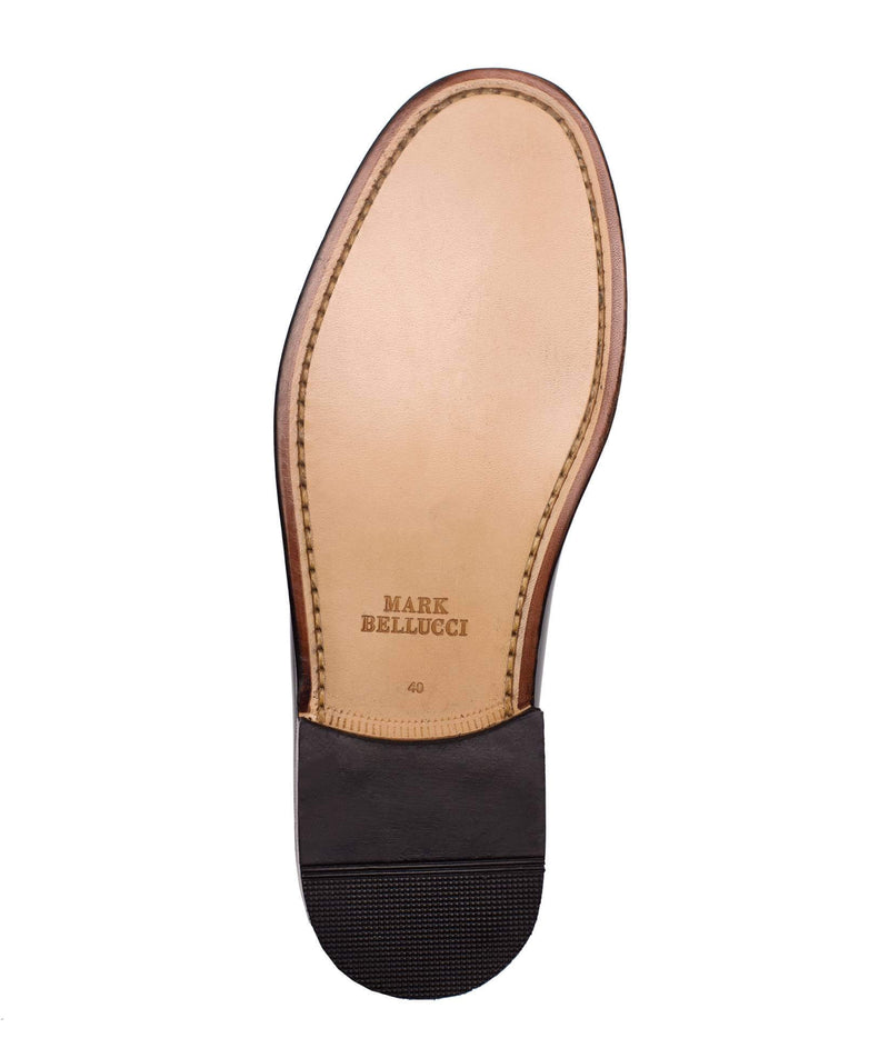 Dalton Moccasin black leather sole