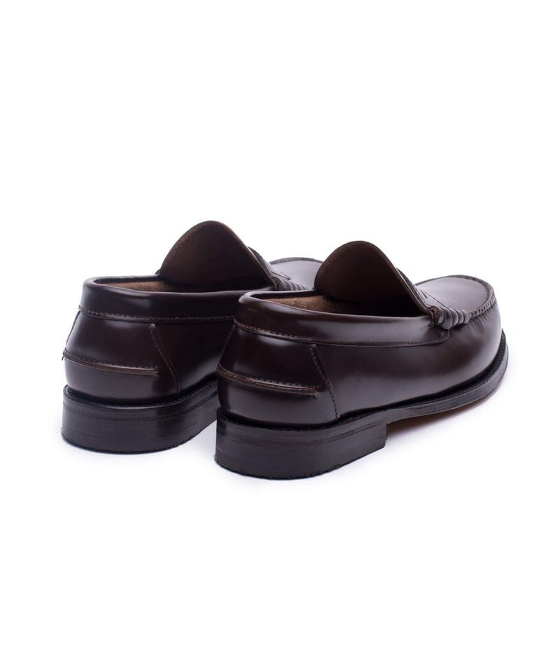 Dalton Moccasin brown leather sole