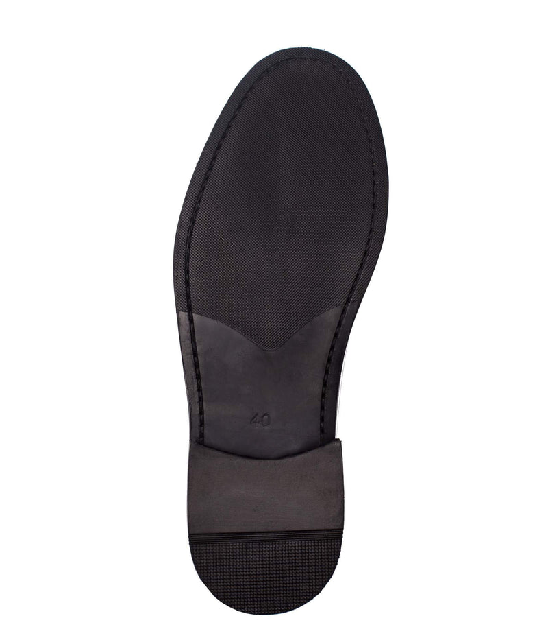 Mocassin Dalton sola de borracha preto