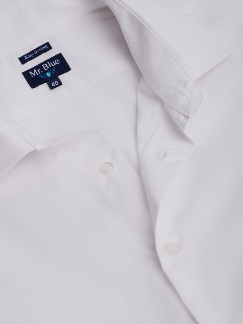 Classic Fit Popeline White Shirt