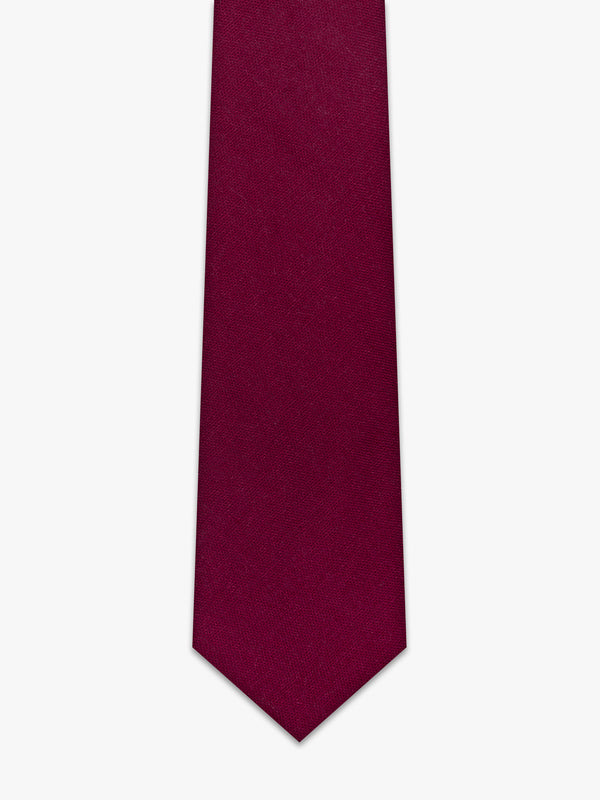 Corbata de lino rojo