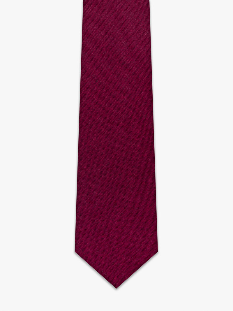 Corbata de lino rojo
