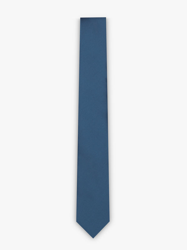 Slim plain tie